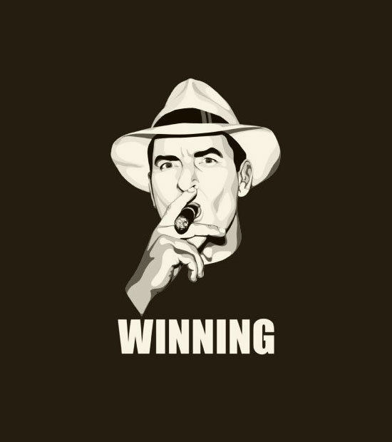 Winning.
